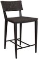 Uttermost® Calbas Java Black Aluminum/Wicker Indoor-Outdoor Counter Stool-0