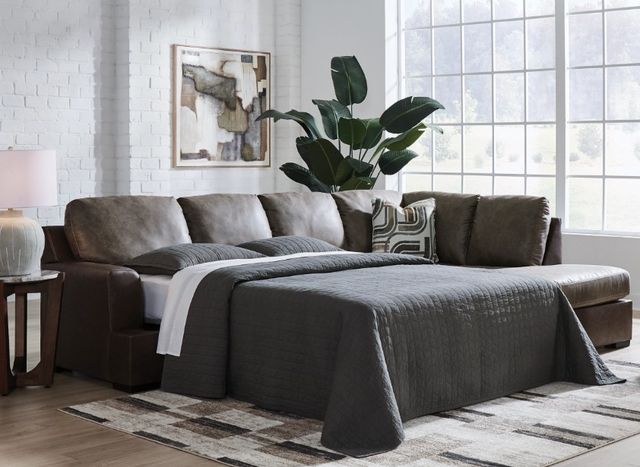 Signature Design by Ashley® Castille Way 2-Piece Fossil U-Shape Sleeper Sectional and Chaise-1