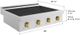 ZLINE Paramount 30" Satin Stainless Steel Induction Rangetop with 4-Element Cooktop and Champagne Bronze Accents-1