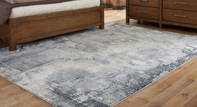 Signature Design by Ashley® Langrich Blue/Cream/Gray 5'x7' Area Rug-2