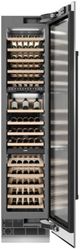 ZLINE Autograph Edition 18 in. 9 Cu. Ft. Triple Zone 68 Bottle Right Hinge Column Wine Cooler in Stainless Steel with Matte Black Accents-3
