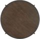 Elements International Vienna Dark Brown Coffee Table with Black Base-2