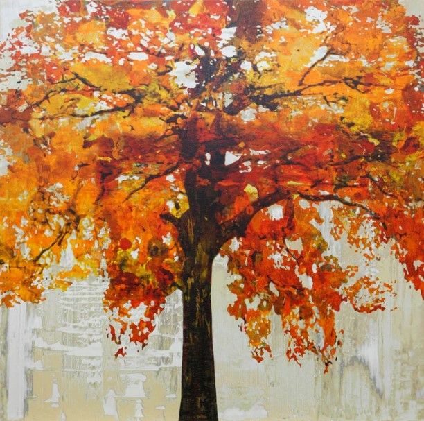 Stylecraft Orange/Brown Wall Art-0