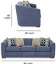 Flexsteel® Customizable Jewel Fabric Sofa-2