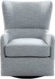 Olliix by Madison Park Light Blue Arianna Swivel Glider Chair-0