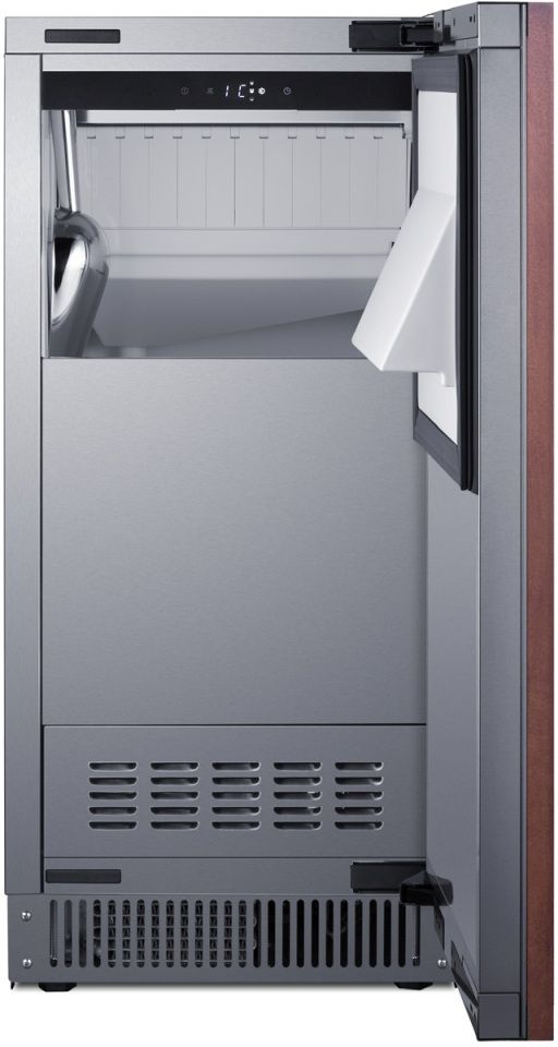 Summit® 15" 68 lb. Panel Ready Built-in Undercounter Ice Maker-2