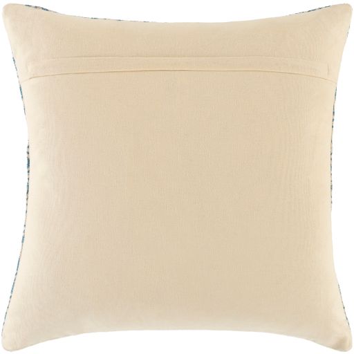 Surya Dayna Bright Blue 20"x20" Toss Pillow with Down Insert-1