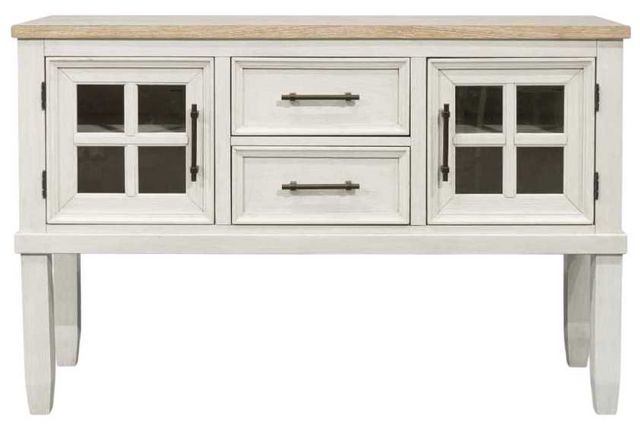 Benchcraft® Shaybrock Antique White/Brown Dining Server-2
