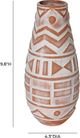 TOV Furniture Earthenware Aztec Terracotta Flower Vase-2