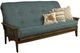 Kodiak Furniture Tucson Linen Aqua/Rustic Walnut Queen Futon with Mattress-0