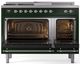 Ilve® Nostalgie II Series 48" Emerald Green Pro Style Dual Fuel Range-1