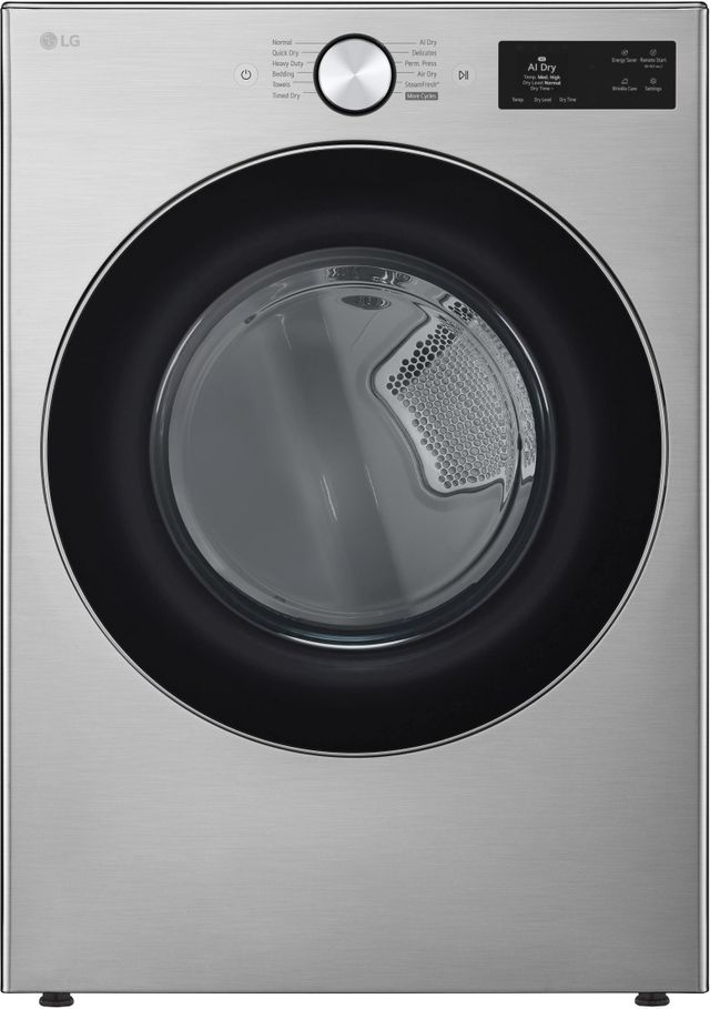 LG Graphite Steel Front Load Washer and Electric Dryer Laundry Pair-2