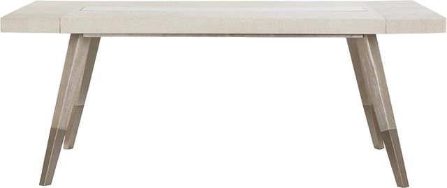 Magnussen Home® Lenox Acadia White/Bronze Glass/Warm Silver Rectangular Dining Table-3