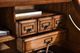 TEI Burnish Walnut Brown 54" Roll Top Desk-4