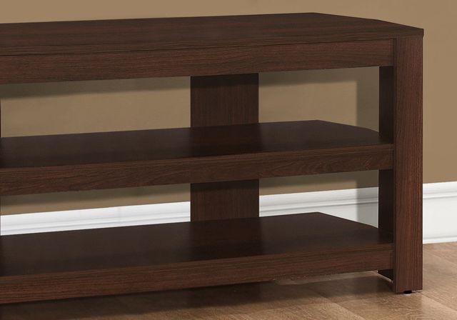 Monarch Specialties Inc. Cherry Corner TV Stand-3