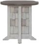 Liberty Furniture River Place Tobacco Chairside Table with Riverstone White Base-1