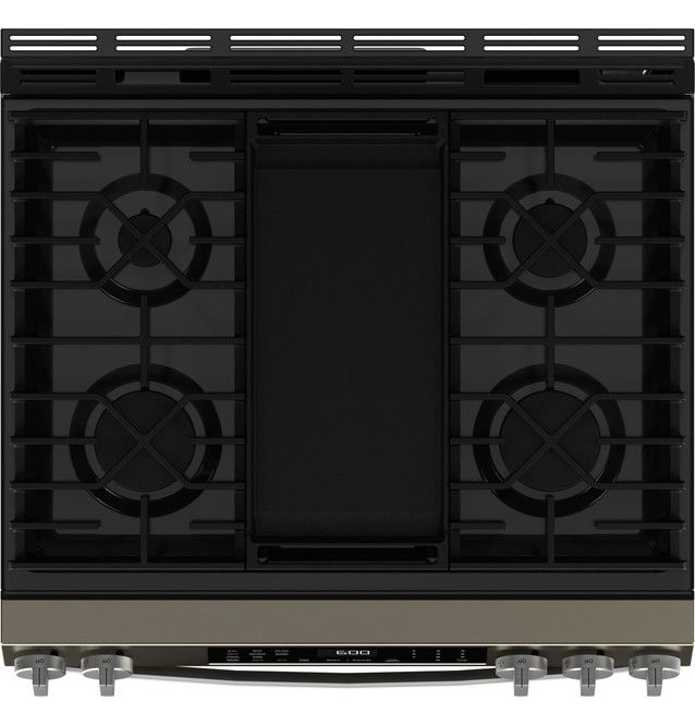 GE® 600 Series 30" Slate Slide In Gas Range-3