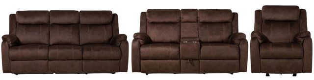 Global Furniture USA 3-Piece Domino Coffee Manual Reclining Living Room Set-0