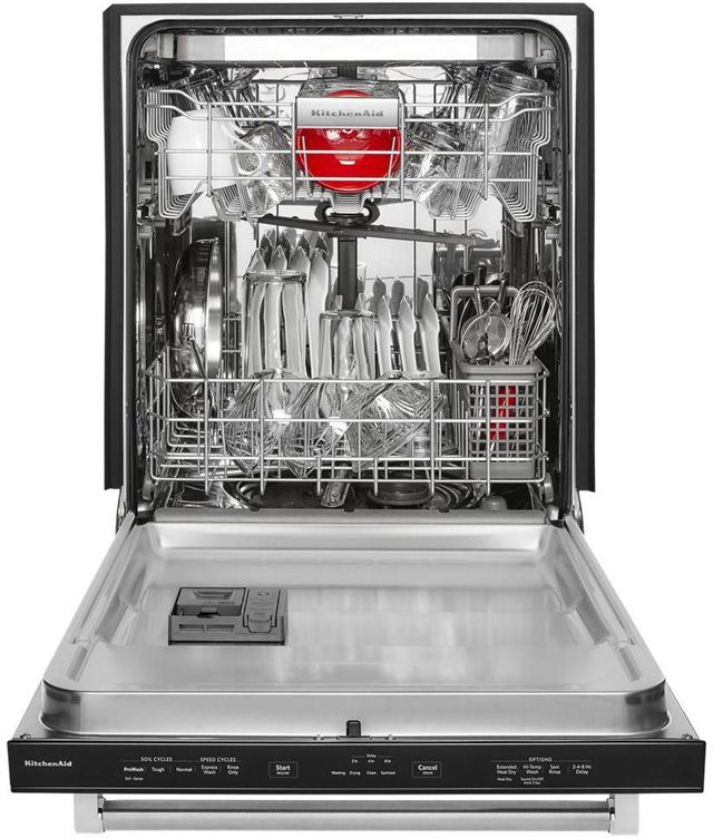 KitchenAid® 24" Stainless Steel with PrintShield™ Finish Built In Dishwasher-2