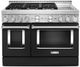 KitchenAid® 48" Imperial Black Smart Pro Style Gas Range with Griddle-0
