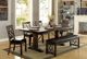 Furniture of America® Paulina Espresso/Rustic Walnut Bench-1