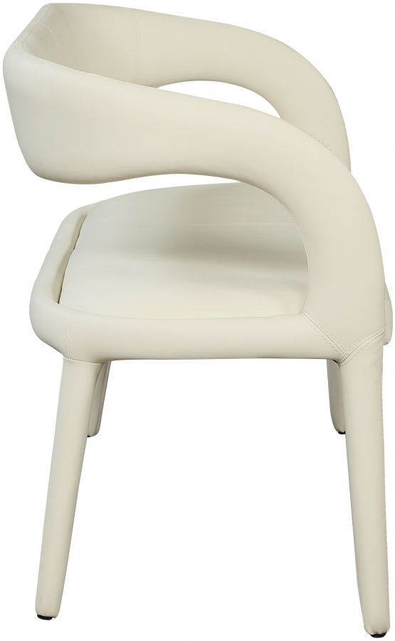 Meridian Furniture Sylvester Cream Bench-1
