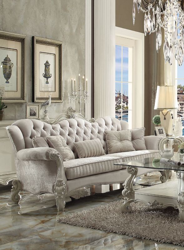 ACME Furniture Versailles Ivory Bone White Sofa | Prime Furniture |  Hilliard, OH