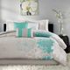 Olliix by Madison Park Aqua Queen Lola Comforter Set-0
