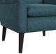 Elements International Hawk Espresso/Radiance Green Accent Arm Chair-3