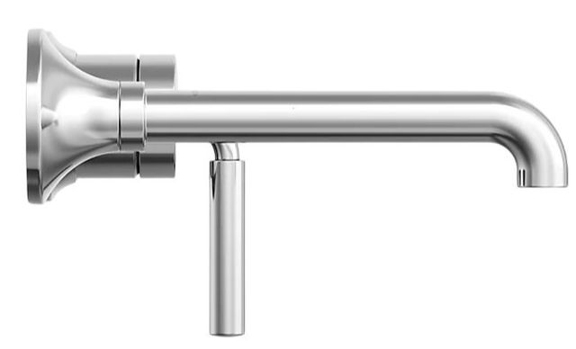 KOHLER® Tone™ Polished Chrome Wall-Mount Single-Handle Bathroom Sink Faucet-2
