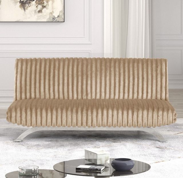 Furniture of America® Villeneuve Taupe Futon Sofa Bed-1