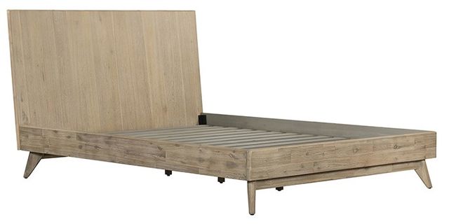 Armen Living Baly Gray Sandblast Summer Queen Platform Bed-0