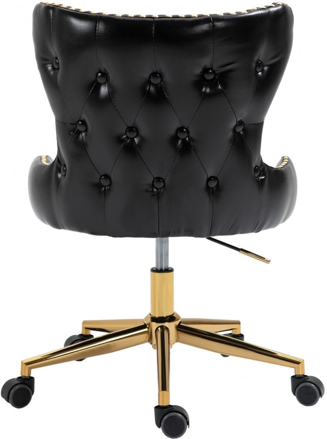 Meridian Furniture Hendrix Black Faux Leather Office Chair-1