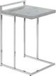 Monarch Specialties Inc. Grey Cement 25"H Accent Table with Silver Base-0