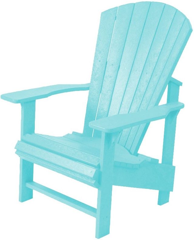C.R. Plastic Generation Line Aqua Upright Adirondack-1