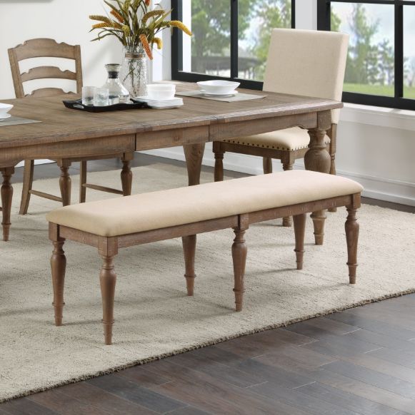 Winners Only® Augusta Brown/Vanilla Bench-1