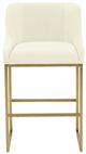 TOV Furniture Lisa by Inspire Me! Home Decor Cream/Gold Counter Stool-3
