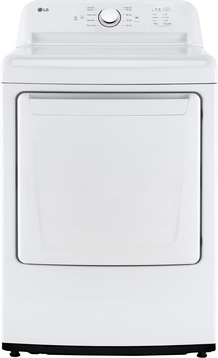 LG 7.3 Cu. Ft. White Front Load Electric Dryer