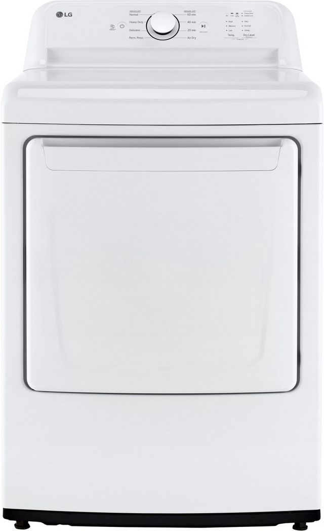 LG 7.3 Cu. Ft. White Front Load Electric Dryer-0