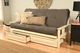 Kodiak Furniture Monterey Suede Gray/Antique White Full Storage Futon with Mattress-1