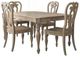 Liberty Furniture Magnolia Manor 5-Piece Weathered Bisque Optional Rectangular Dining Set-0