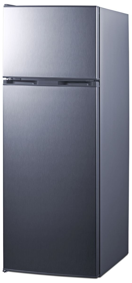 Summit® 22" 7.4 Cu. Ft. Stainless Look Top Freezer Refrigerator-1