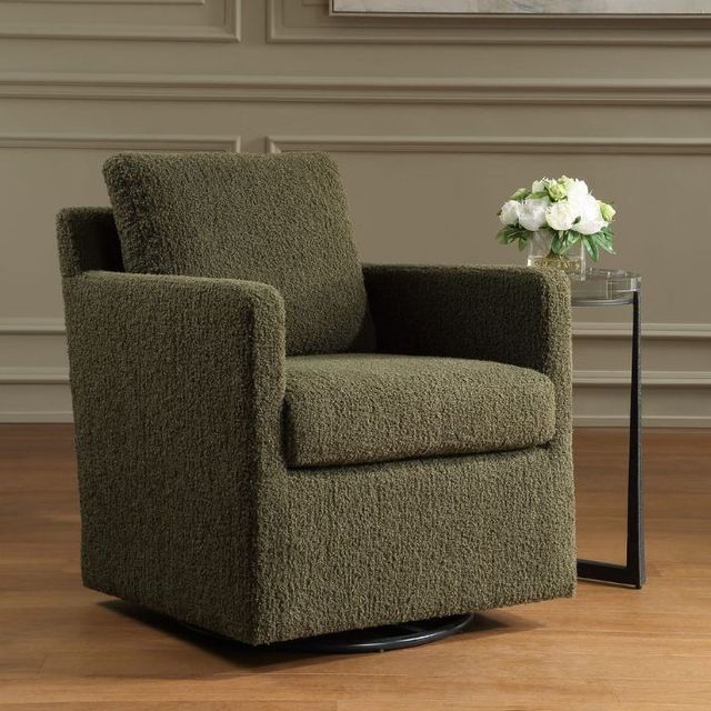 Uttermost® Tisdell Kale Green Swivel Glider-2