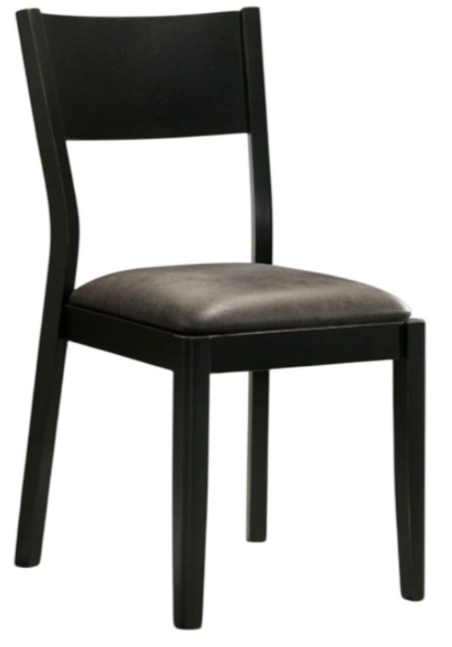 Furniture of America® Oberwil Black/Gray Dining Side Chair-0