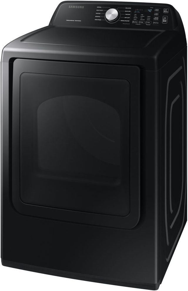 Samsung 3400 Series 7.4 Cu. Ft. Black Stainless Steel Front Load Gas Dryer-2