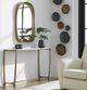 Uttermost® Affinity Natural White Console Table with Antique Gold Frame-1