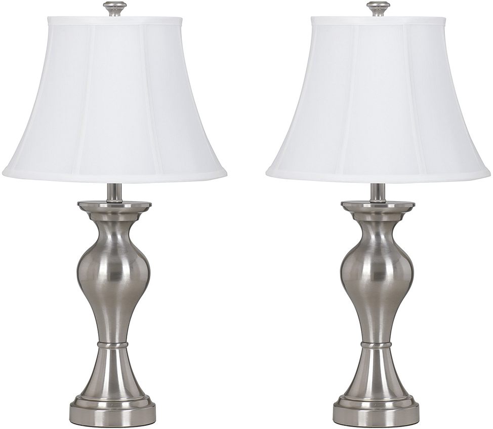 Shops grey and silver table lamps