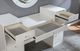 Furniture of America® Yasmine 3-Piece Light Gray/Luminous White Vanity Set-3