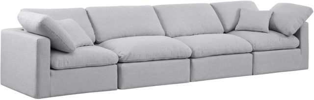 Meridian Furniture Indulge 4-Piece Gray 140" Sofa-0