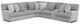 Catnapper® Abraxas 6-Piece Moonstruck 41" Curved Manual Reclining Sectional-0